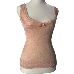 Japanese brand lace bow shape wear tank